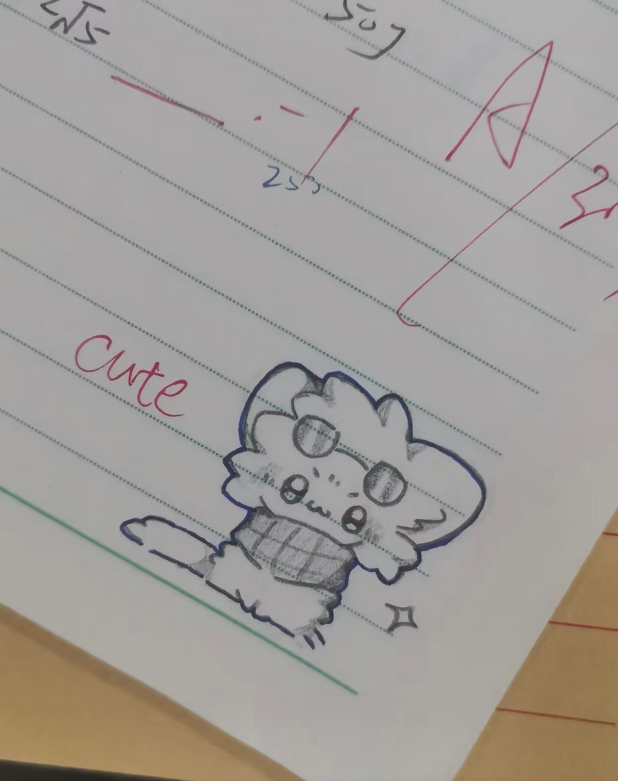 当作业上的随笔被老师批阅后​​​