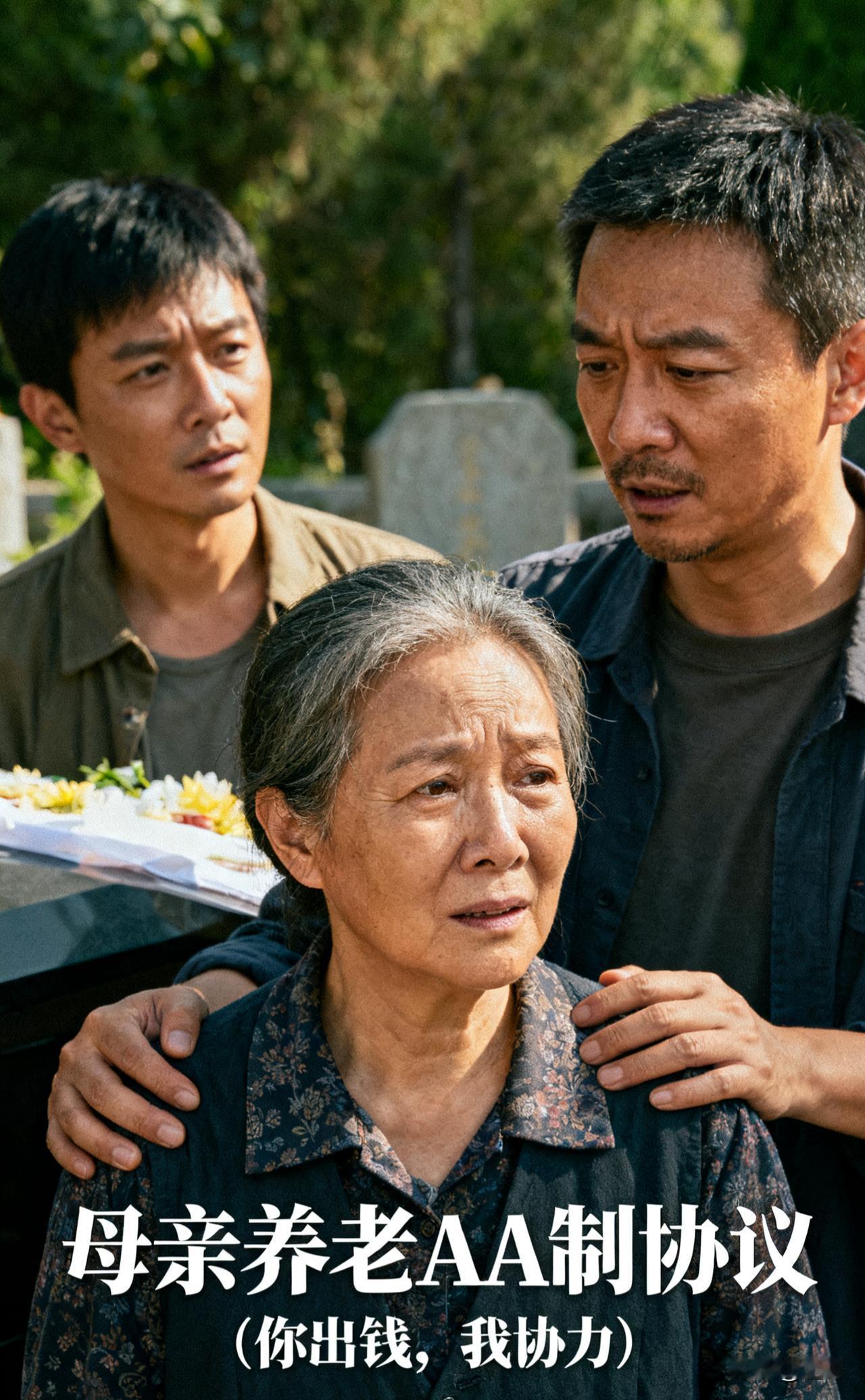 父亲刚下葬，大哥发来“母亲养老AA制协议”：你出钱，我出力父亲的丧事办完，亲