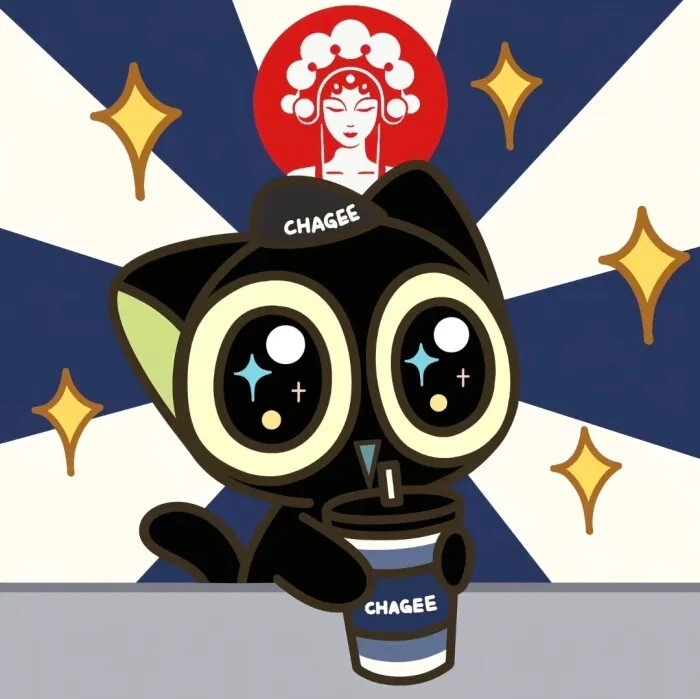 动漫新年迎喜番超话创作官一组超Q萌的小黑勇闯奶茶店头像，送给爱喝奶茶的你。第一