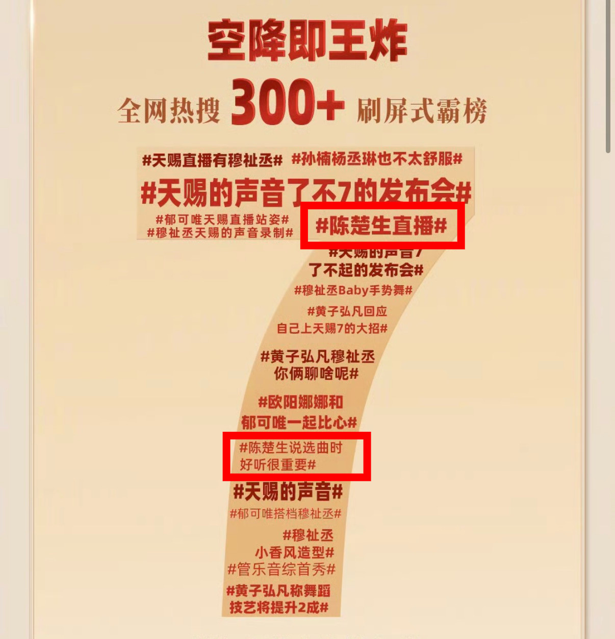 天赐的声音了不7的发布会直播战报来了🔥陈楚生压轴惊喜空降，登场不足五分钟直接引