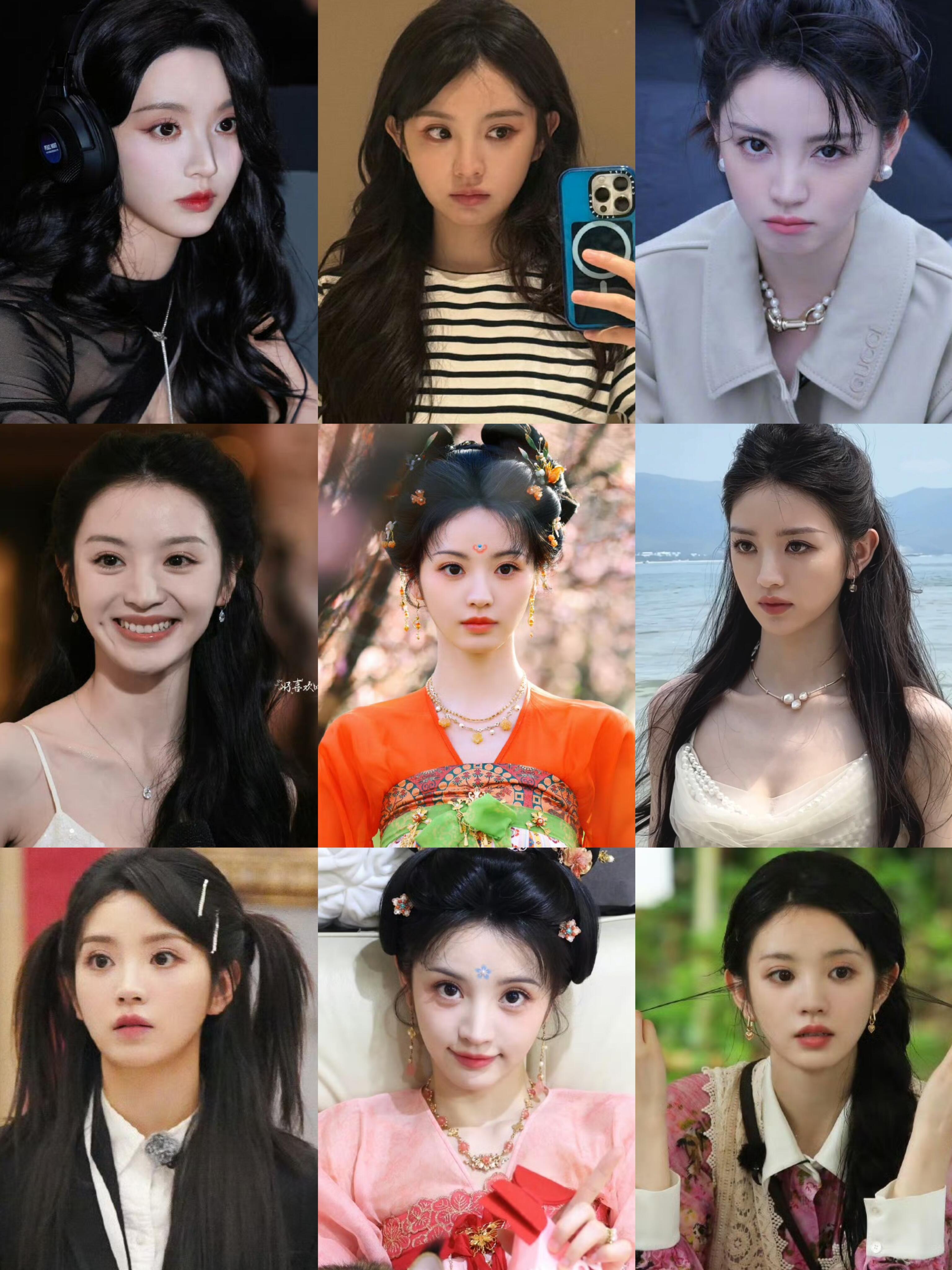 田曦薇很明显有没有刘海都好看都不缺辨识度谁说她根本就离不开刘海儿的