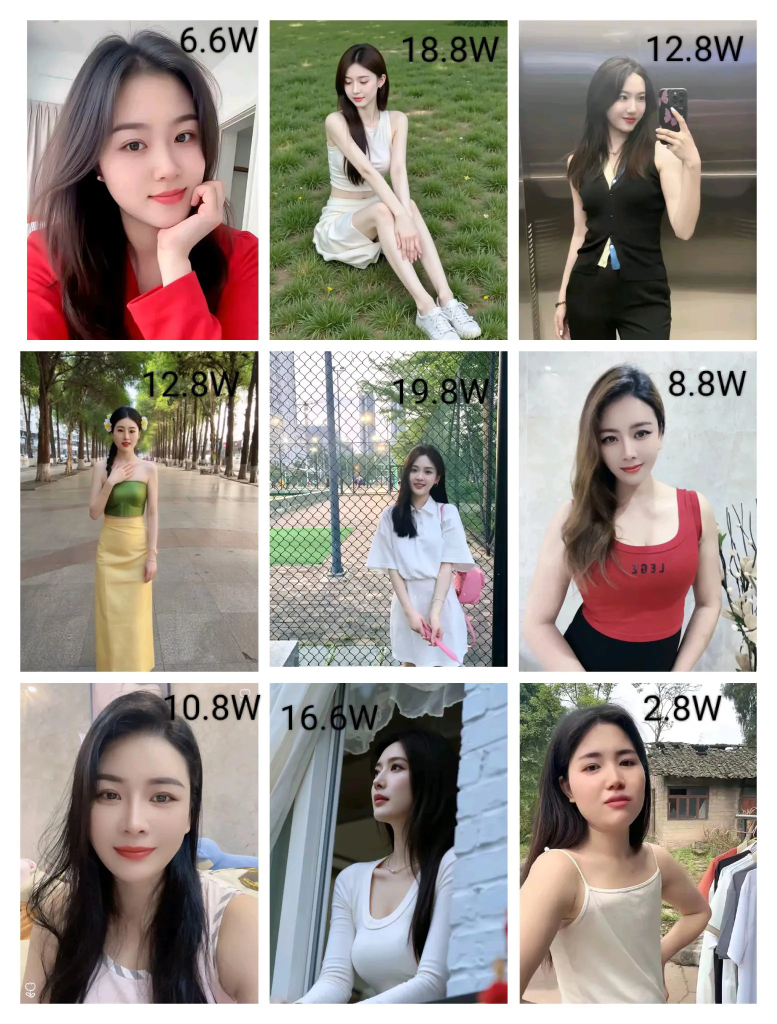 彩礼如下，你会选哪位？不许撒谎！