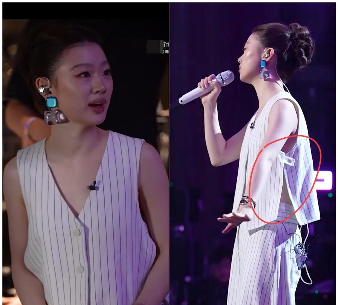 今晚的《歌手》彩排，单依纯又是完全没压力啊！别人都忙着冲高音、练走位，她倒