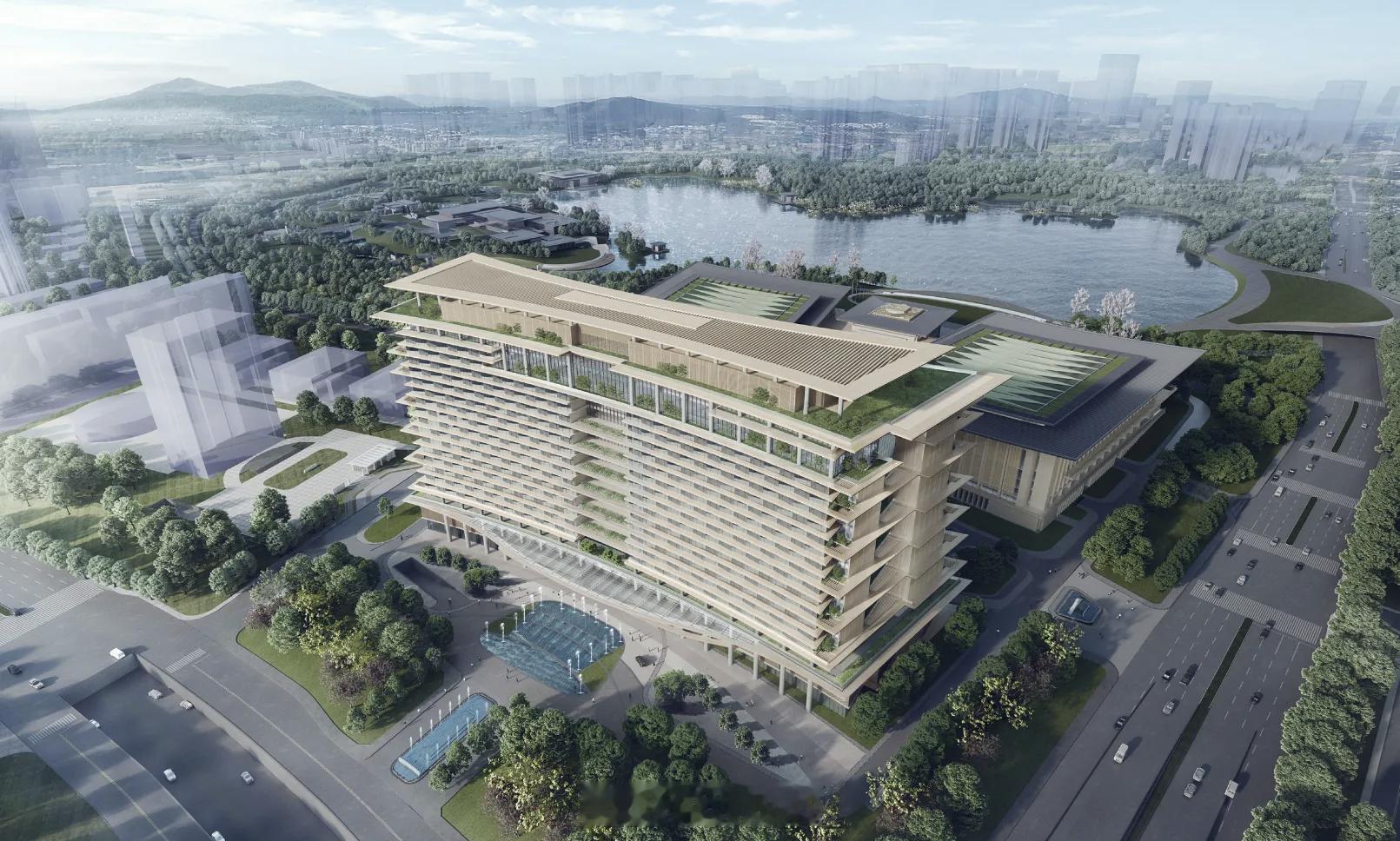 香蜜湖洲际酒店，福田区的首家洲际品牌酒店。22层，就在香蜜湖国际交流中心背后。这