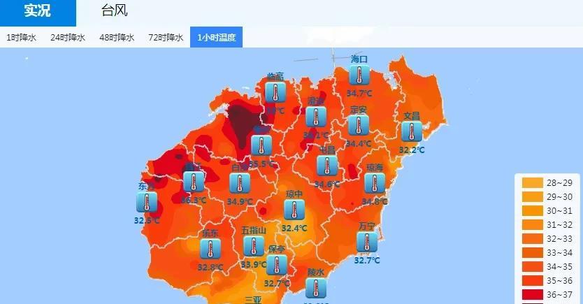 #头号创作者激励计划#海南岛未来4天仍有35℃以上高温，13日前台风“杨柳”不会