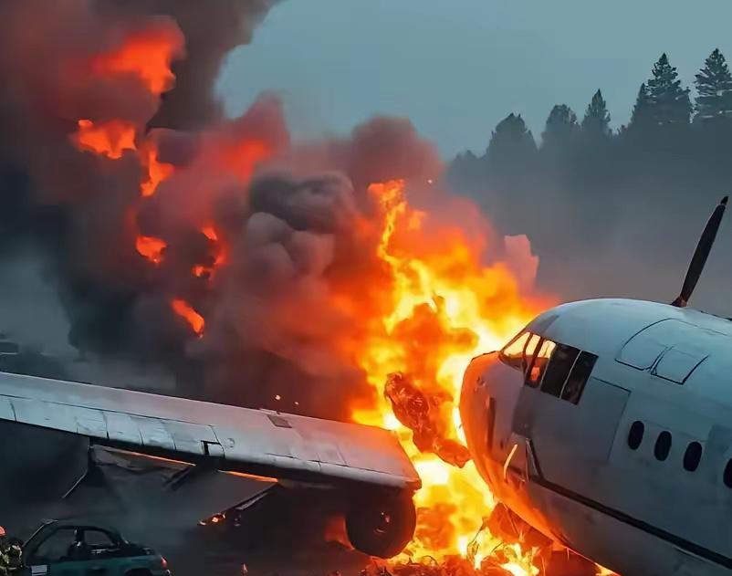 轰隆一声巨响，火光冲天！美军战机坠毁，特朗普或已收到坏消息刚传来大消息，美军