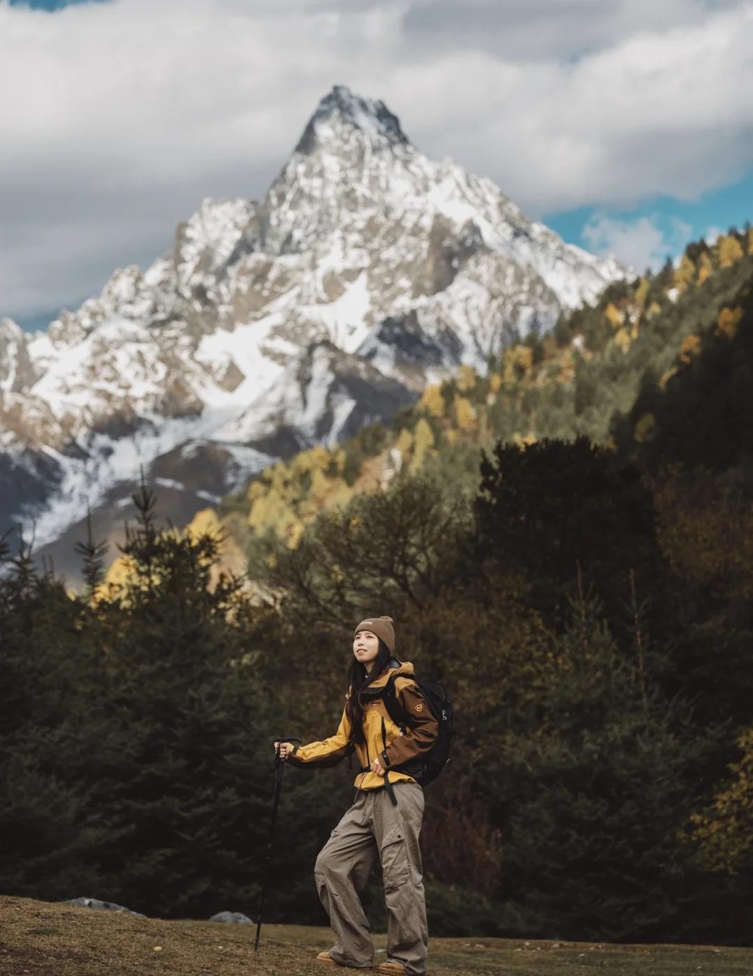 彩林雪山湖泊🏔️这可能是川西最被低估秋色康定这个秋日雪山秘境真的封神了这是