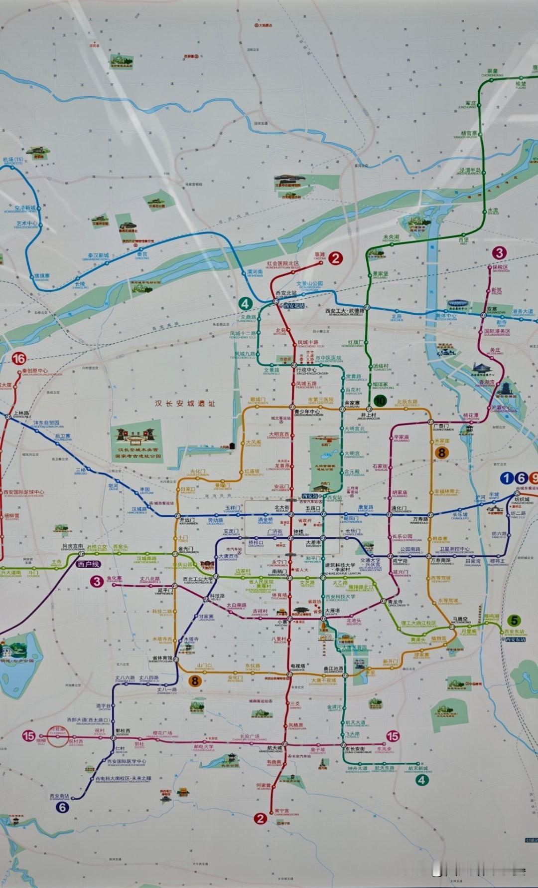 西安地铁新版线网图上线！三站更名，5号线雁东段变实线西安地铁2025年12月