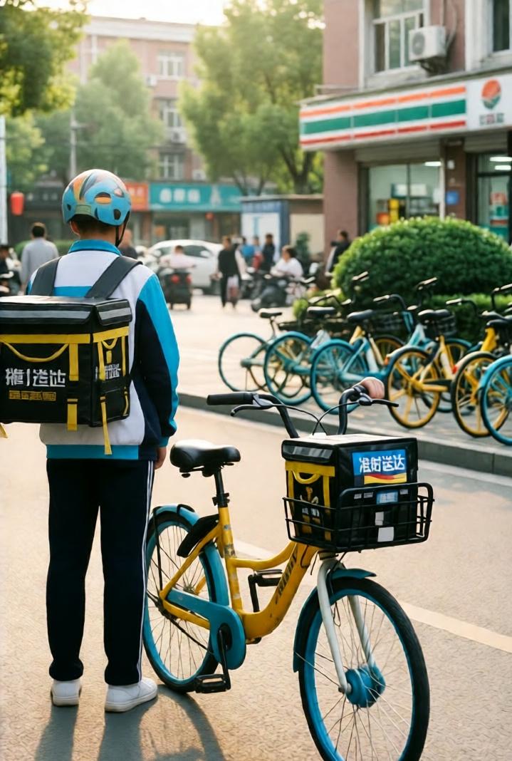 寒假，有学生开始送外卖了！可是毕竟没经验，我的餐到了后就被我扔了！我的餐超时了