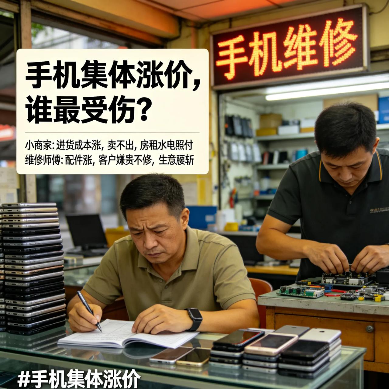 手机集体涨价，最受伤的根本不是年轻人！最近手机集体涨价，很多人说年轻人买不