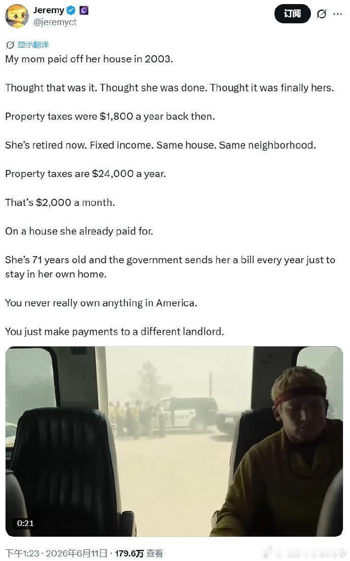 嗯，这就是传说中的美国房子永久产权……连地带房子永远属于你。不过好像也没毛病