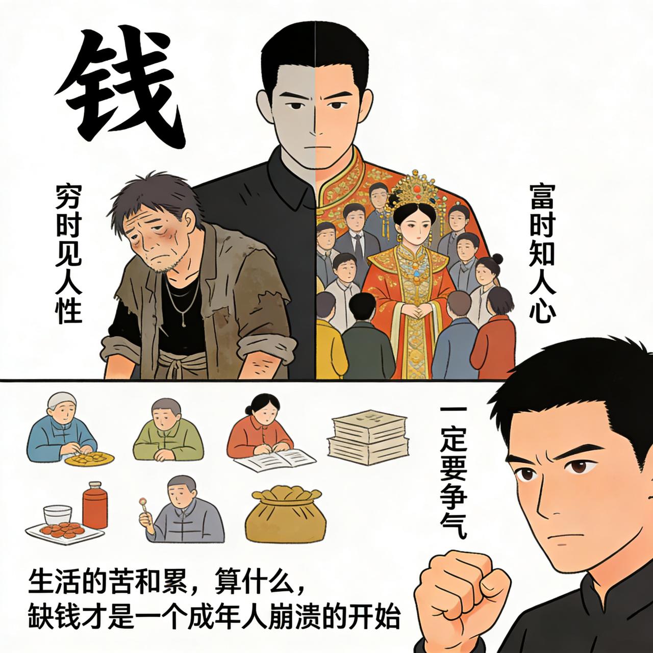 忽然就想通了一个简单的道理：上班的核心意义，不过是挣钱谋生。咱既不是月