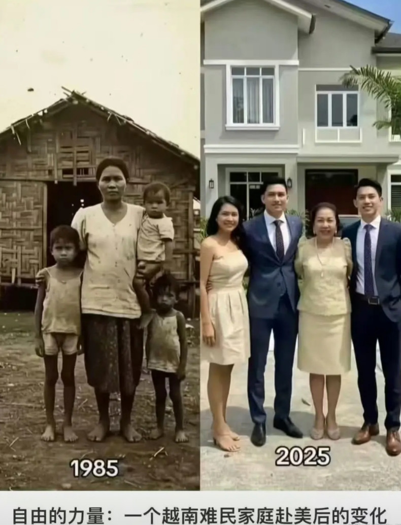 越南为何改革这么猛烈？本人猜测，可能受了这张图片的刺激。一定要和美国关系好，一