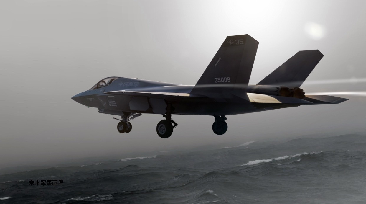 歼35高海况弹射离舰（关注现代兵器，看大图）