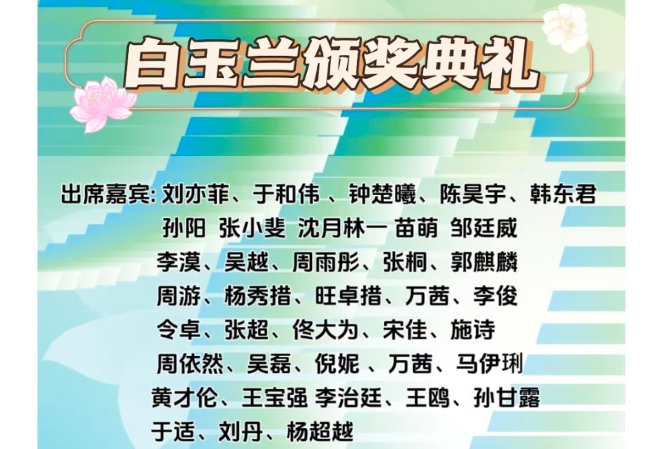 第30届白玉兰奖2025年上海电视节“白玉兰绽放”颁奖典礼终于官宣，6月27日，