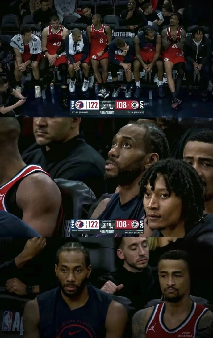 莱昂纳德自从到快船后，没一个赛季是健康的，球迷早被“轮休”俩字整麻了。可谁能想到