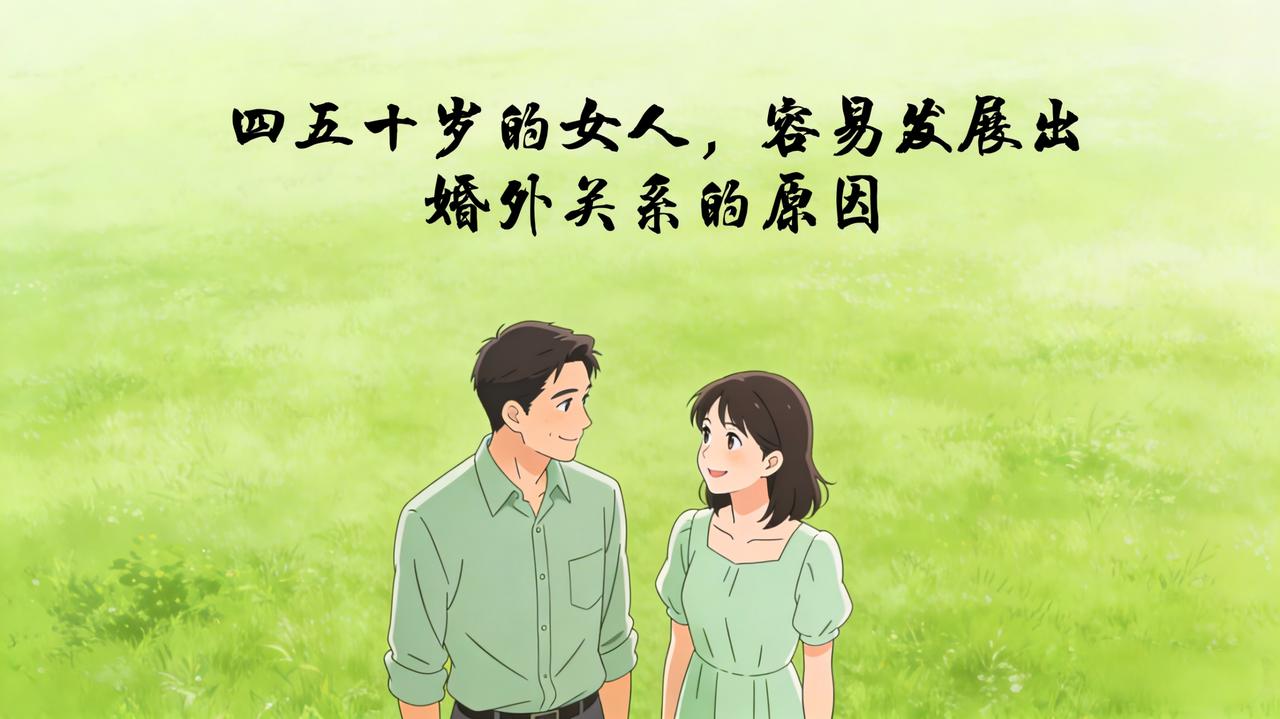 四五十岁的女人，容易发展出婚外关系的原因