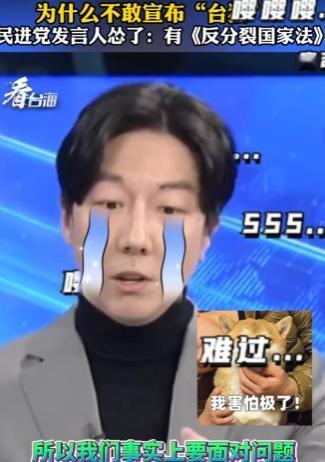 主持人问：为什么不敢宣布“台独”？民进党发言人当众吐苦水：大家也知道，因为《反