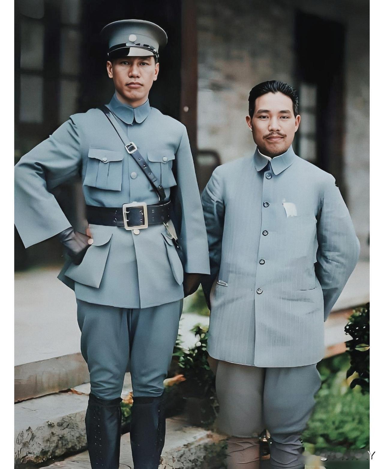 这便是蒋中正和方鼎英的真实模样，大家都瞧一下呗！这而非演员扮演的，而是货真价实的