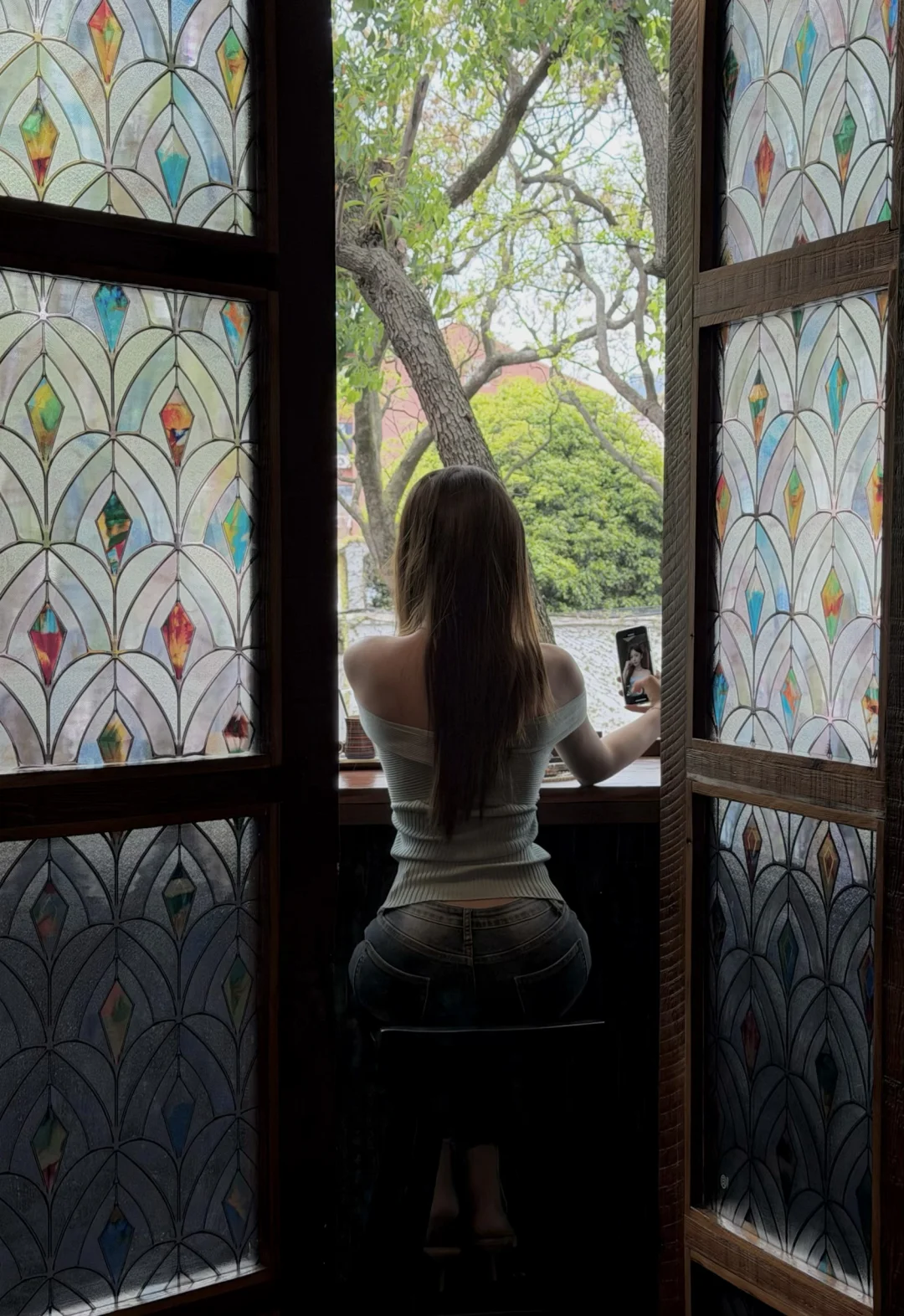 在巴拿马的咖啡馆里喝咖啡☕️