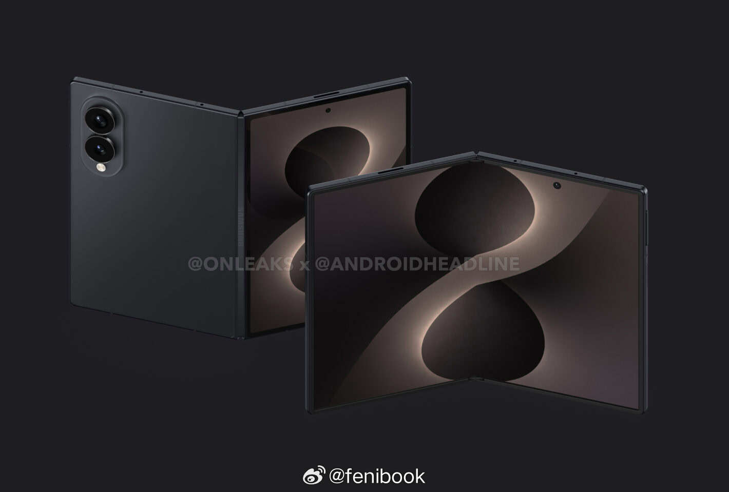 三星GalaxyZFold8Wide，内屏7.6英寸，外屏5.4英寸，折