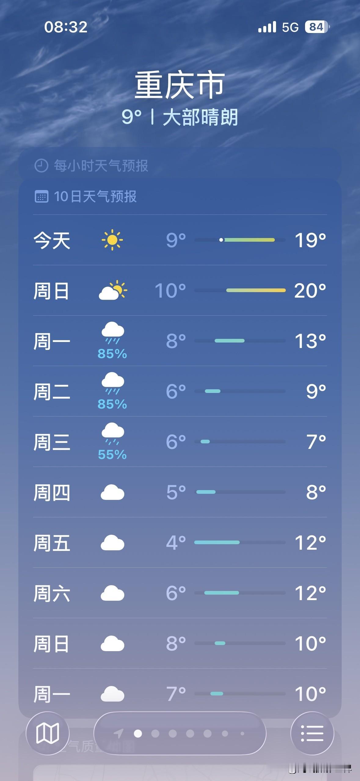 啊啊啊！重庆，真的要大降温啦！虽然1月17日和18日的重庆主城区，最高气温冲刺2