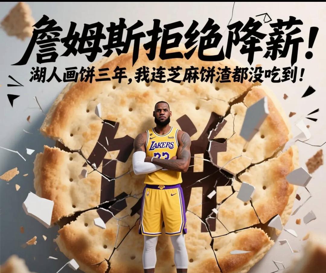 詹姆斯拒绝降薪：湖人画饼三年，我连芝麻饼渣都没吃到！湖人球迷最近有点慌：听