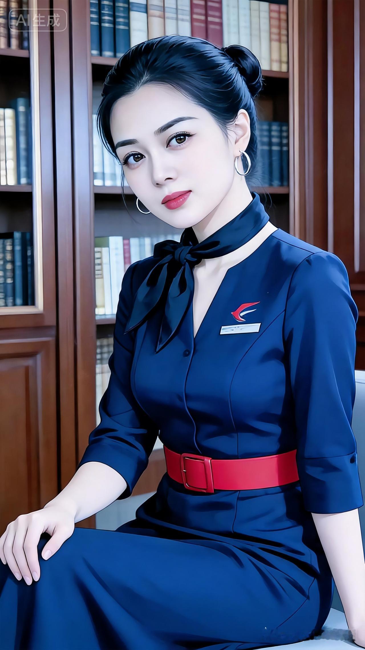 优雅空姐，书香气息，微笑服务，安全第一。