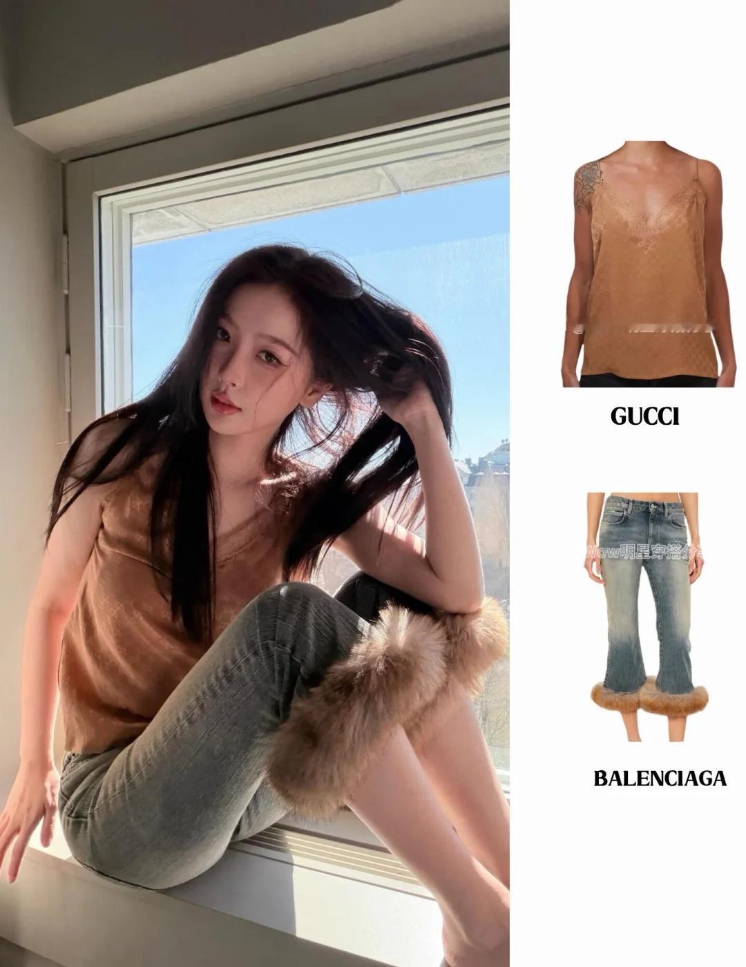 私服王者！欣欣的松弛感老天爷赏饭吃的程度谁还没被虞书欣这组ig随拍美到，吊带上