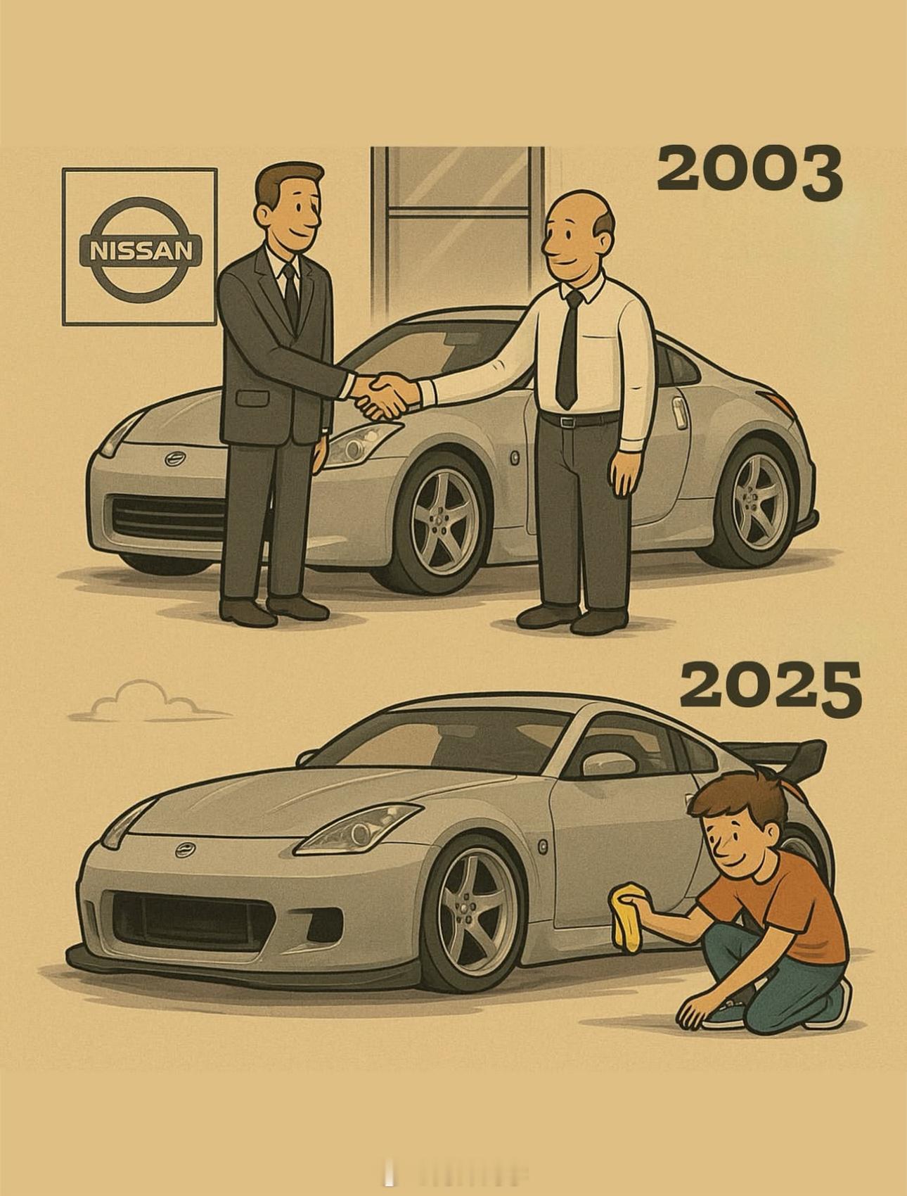 当你父亲2003买了一台日产350Z[doge]​​​
