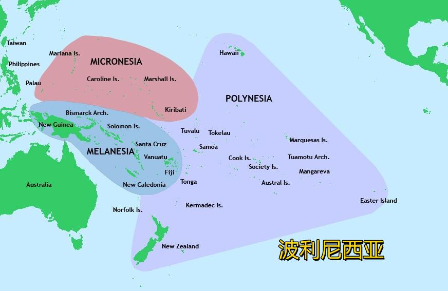 大洋洲总面积约897万平方公里，地理学上划分为澳大利亚大陆、美拉尼西亚、密克罗尼