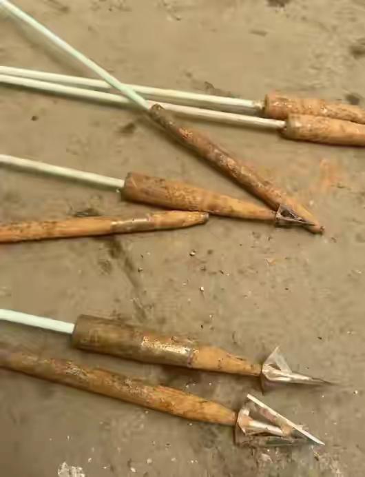 这也太吓人了吧！湖南长沙这猪场的事儿！猪场主人向先生发现场子里多了数十支铁制箭
