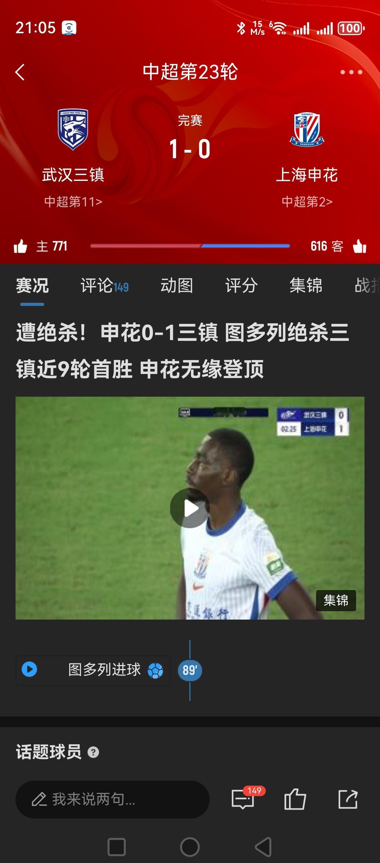 蓉城得道！有人助攻啊！三镇1：0绝杀申花！[捂脸哭][捂脸哭][捂脸哭][鼓掌][鼓掌