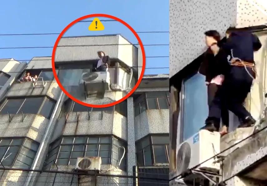 呼和浩特一个13岁的小姑娘，就因为跟妈妈吵了一架，情绪一激动从26楼楼