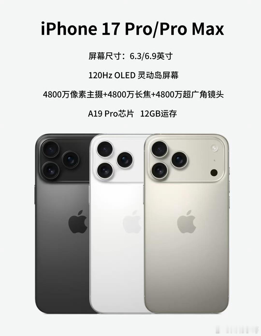 iPhone17系列内存配置曝光是不是都会选12GB内存的？​​​