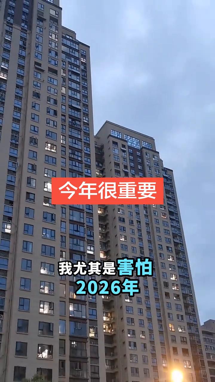 今年很重要。尤其是2026年，我尤其是害怕。2026年我多次聊过，是一个重要的
