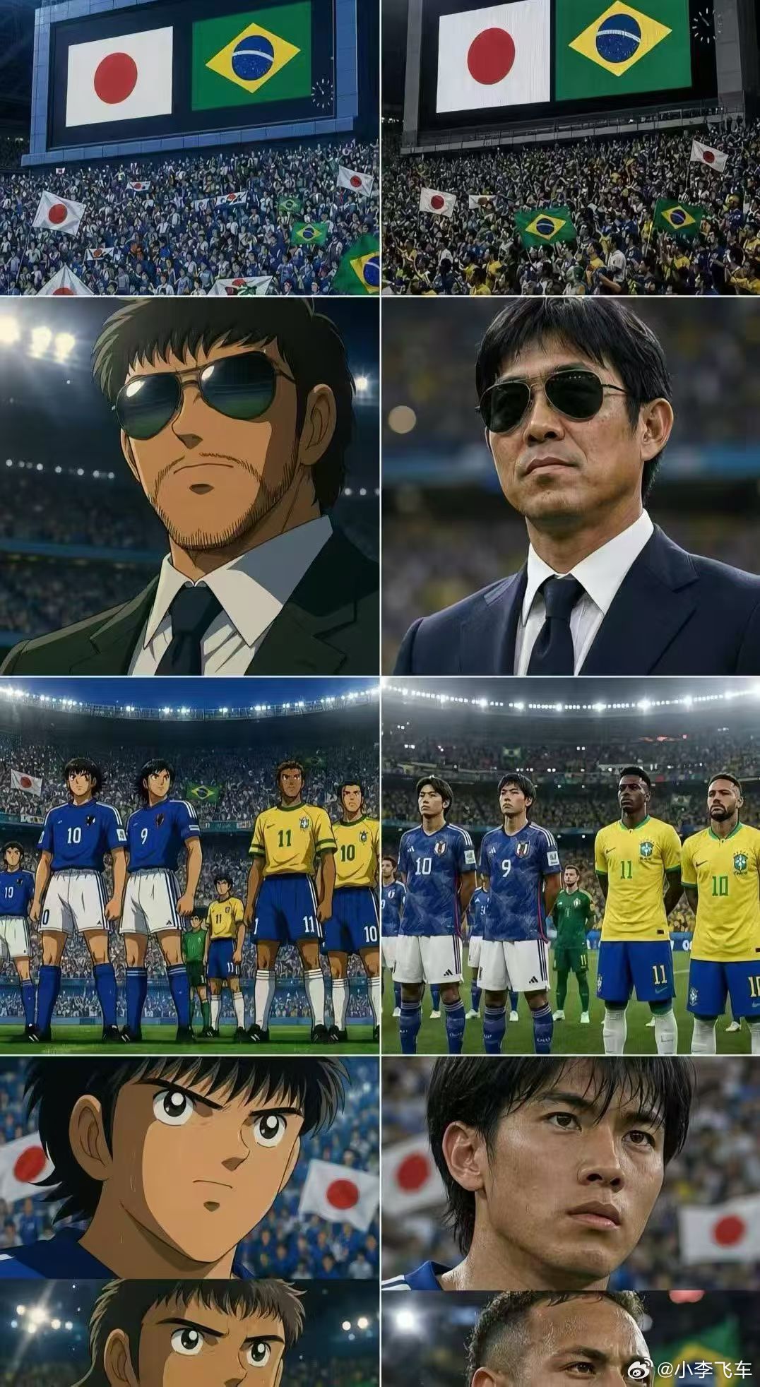 我不懂足球也不看世界杯，但这个真的戳到我了，这画面属于漫画照进现实吗？简直了