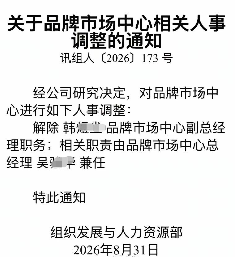 色字头上一把刀~韩副总被开了这波科大讯飞的瓜看得人有点懵，前脚