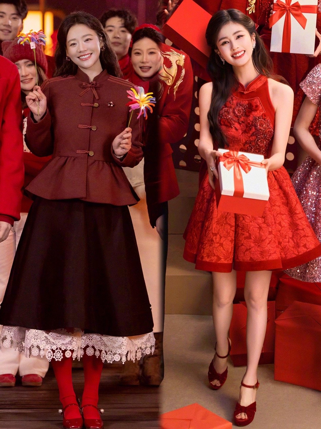 春晚海报里的女明星们！个个都那么养眼！来一起欣赏一下她们不同的大气、温婉、明媚！