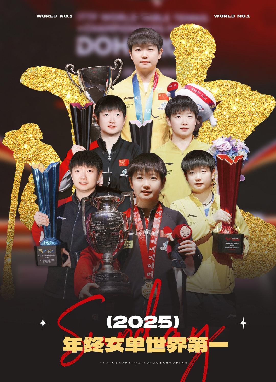 孙颖莎的2025数据流报告数据会说话，这就是统治级表现！•赛场统治：单打64战