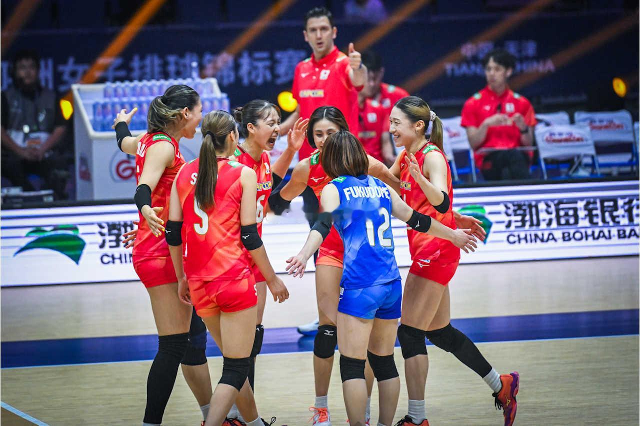 【日本女排战胜中国台北晋级亚锦赛四强】2026年亚洲女排锦标赛下半区1/4决赛，