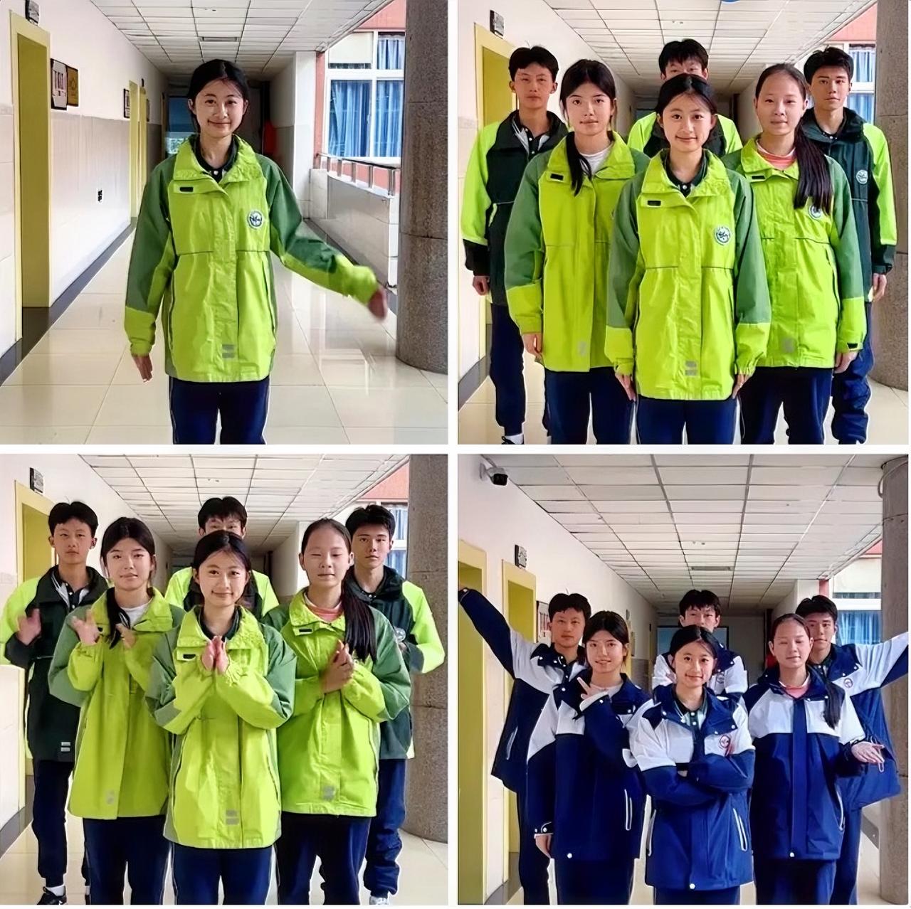 重庆合川中学的宝子们！新校服上线直接美到暴击，颜值拉满的同时，校园青春感都要溢出