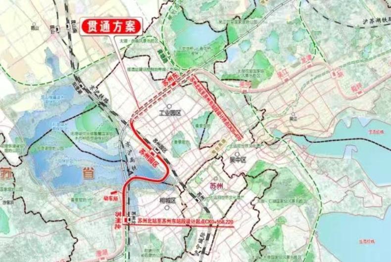 2025年12月29日，如通苏湖城际铁路苏州北站至苏州东站段正式开工。很多人不