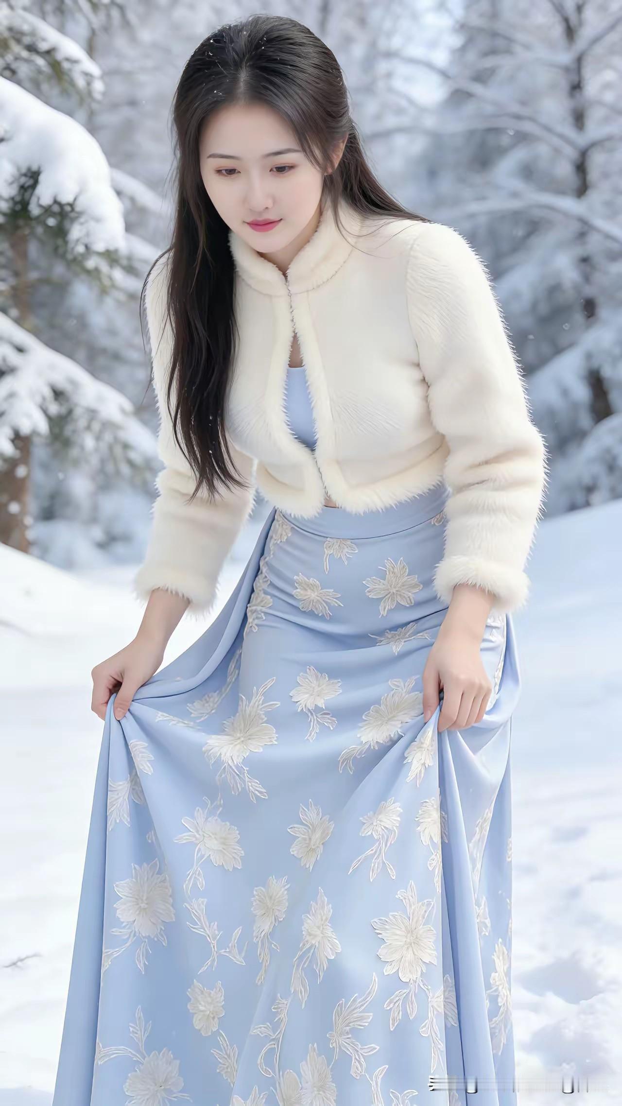 画面营造古典意境，让人仿佛穿越到古代，心生向往！现代版的雪山飞狐[来看