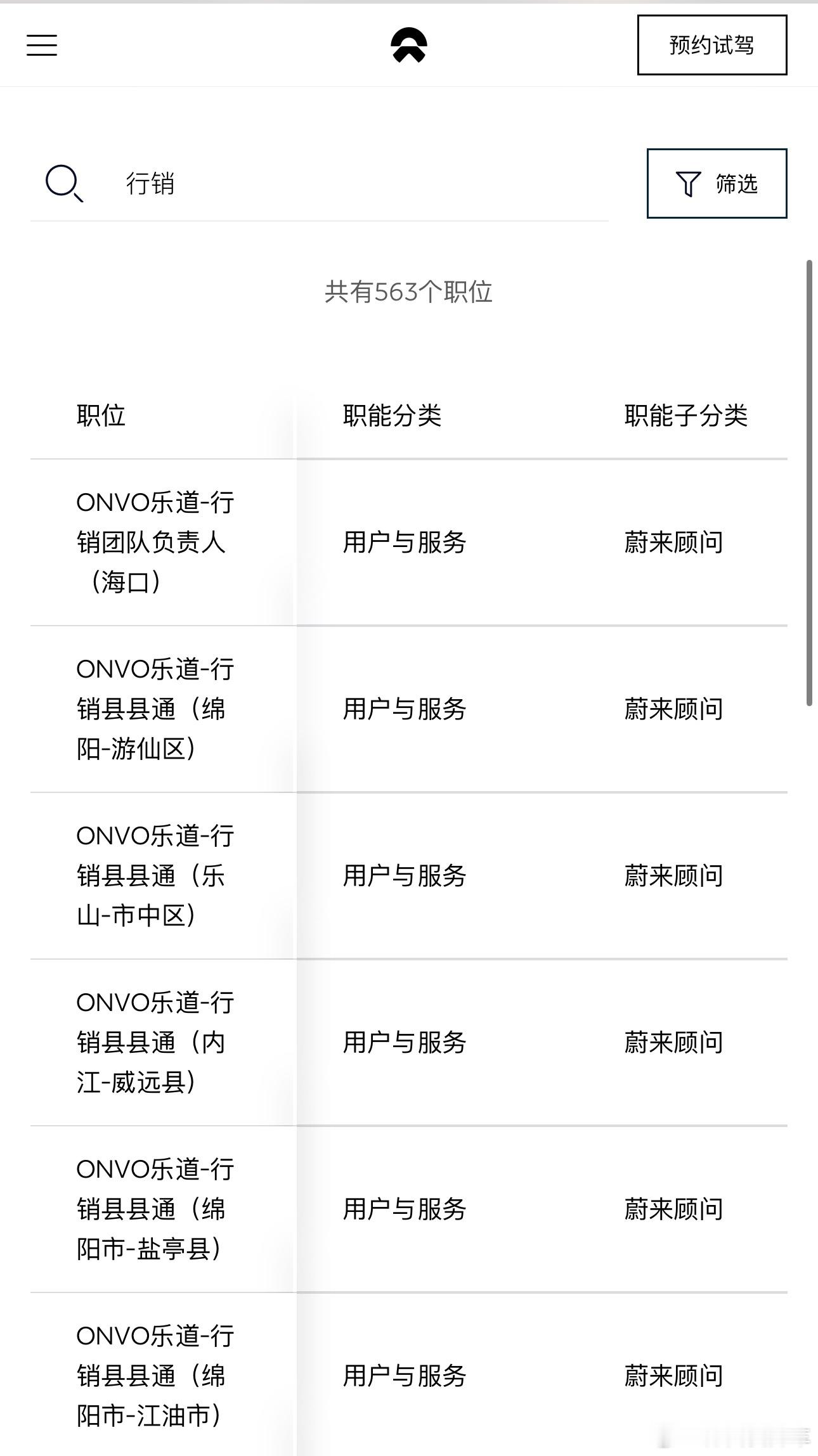 蔚来/乐道的销售网络最近一直在加码，不过这一次大部分是「行销顾问」岗位，把地产、
