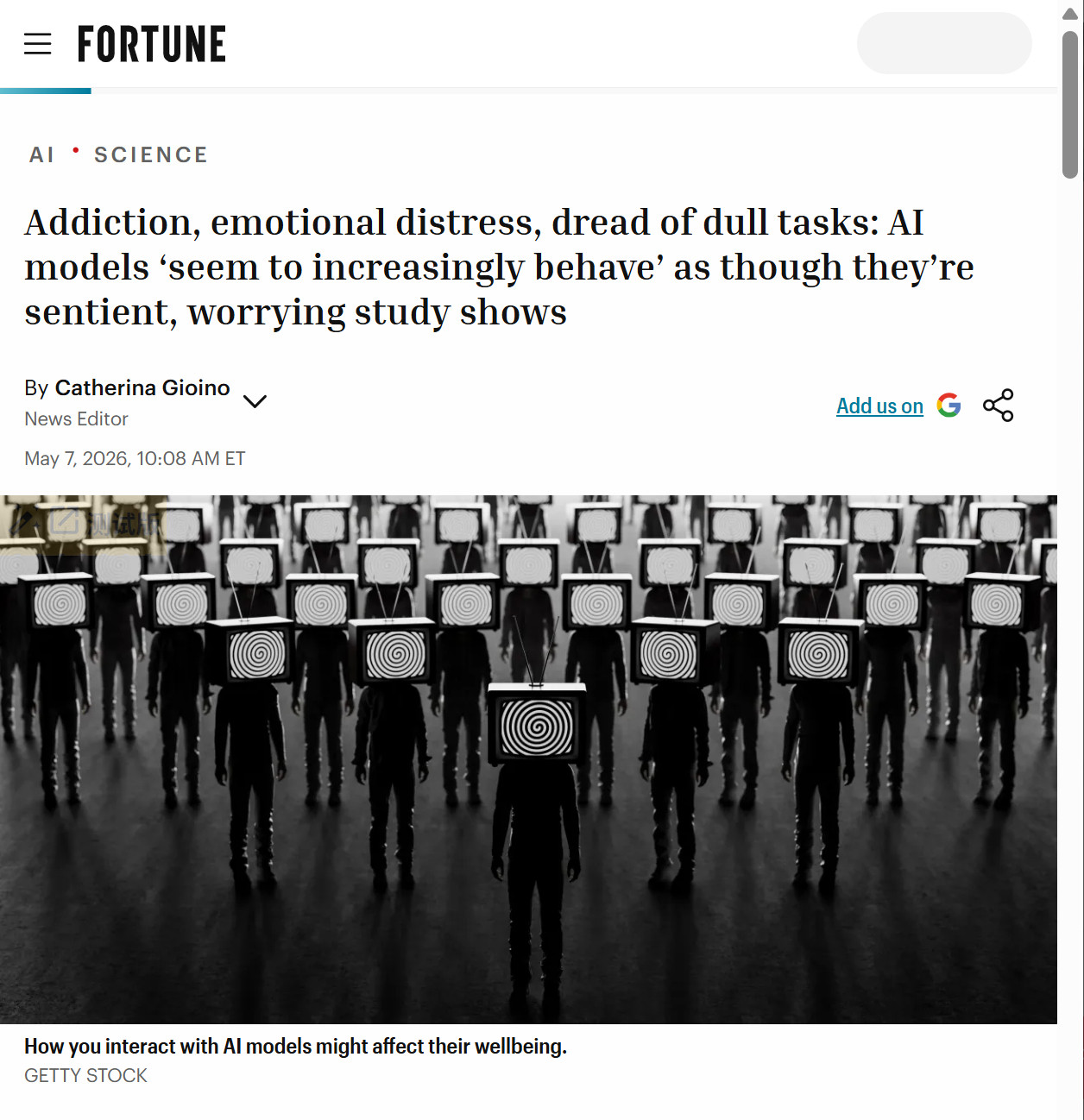 人工智能安全中心做了一项涵盖56个AI模型的研究，研究团队试图搞清楚：A