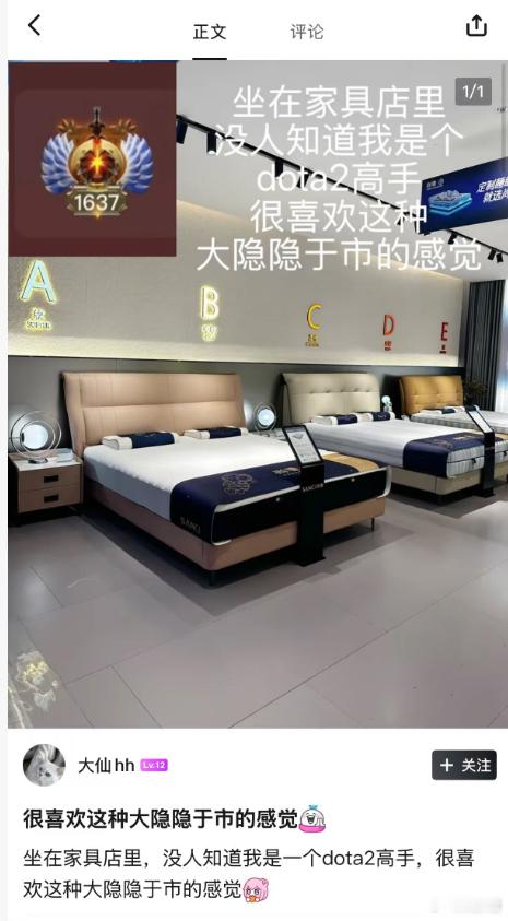 这个大隐隐于市的帖子把我逗到了，哈哈哈dota