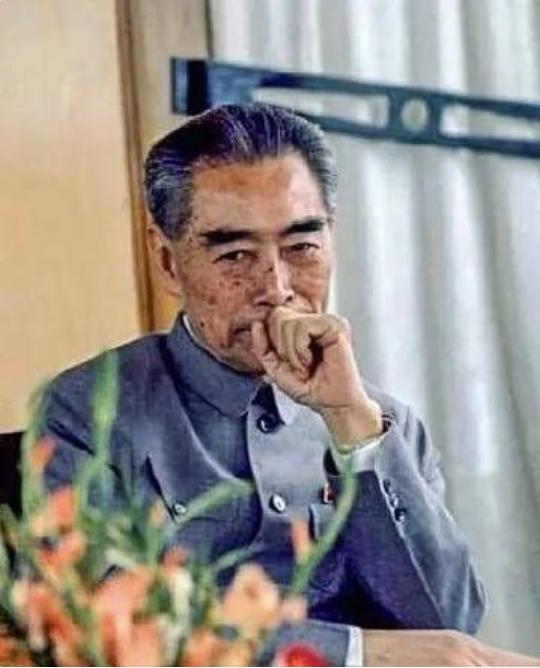 1973年，周总理带病参加中法会谈，摄影师拍下了这张照片！当时，总理已经被诊断