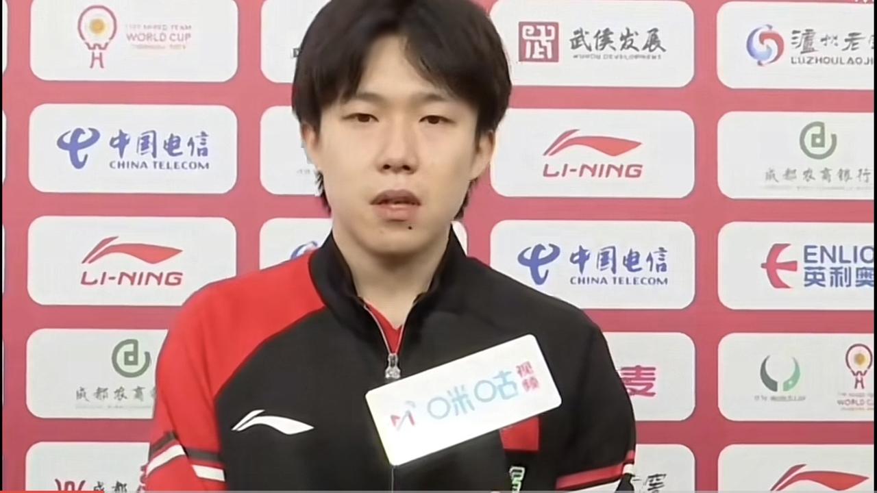 有谁注意到，大头赛后采访有些“哽咽伤感”！王楚钦说：对自己来说，现在的自己，