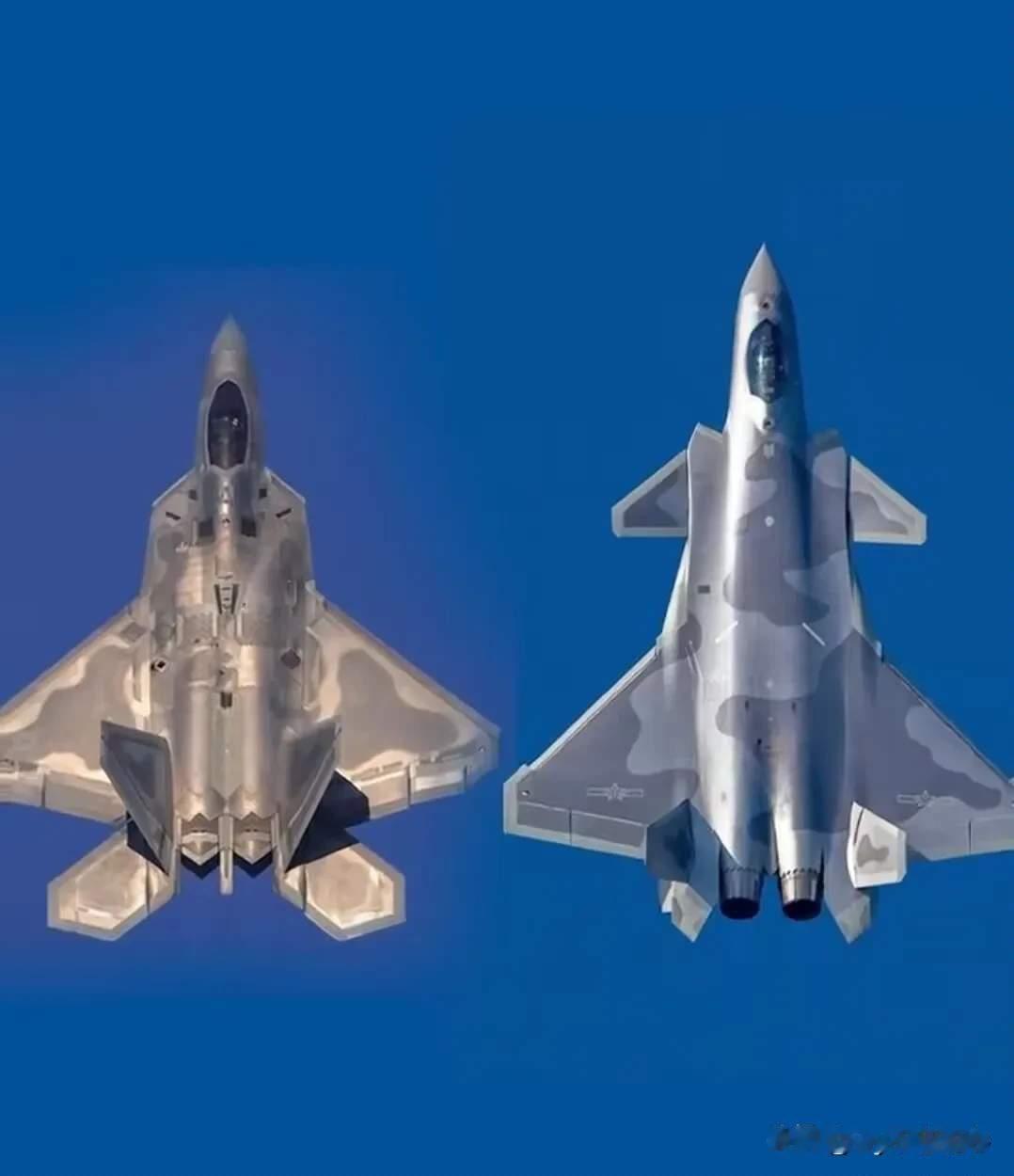 F-22“猛禽”和歼-20对比图。你们觉得哪个更好看？？实话实说。